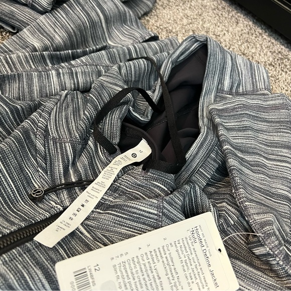 **Hooded Define Jacket *Nulu 10 heathered Black/White/Black - Picture 6 of 6